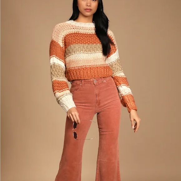 Sadie & Sage NWT Butter Pecan Chunky Knit Sweater - Picture 4 of 10